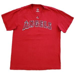3/$20 Majestic Red Anaheim Angels Wilson #33 T-shirt